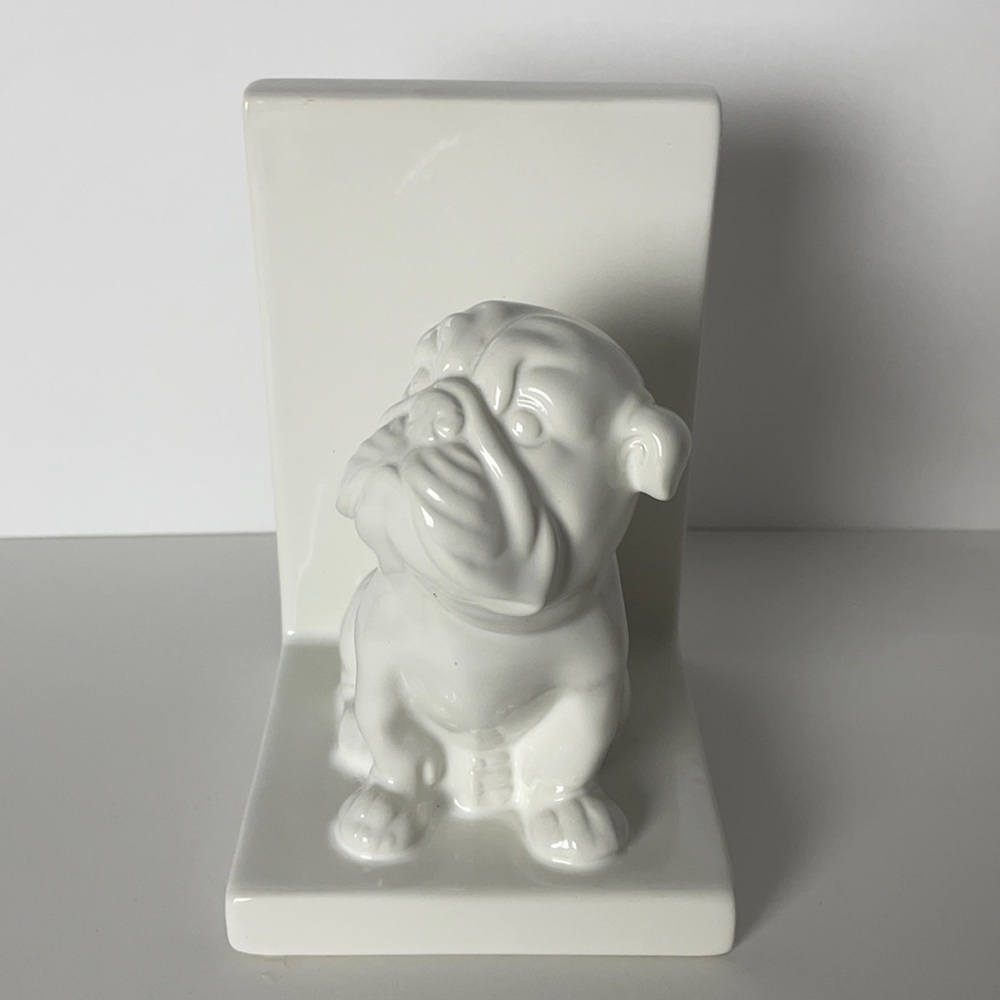 Ceramic BullDog Bookend - Picture 2 of 11
